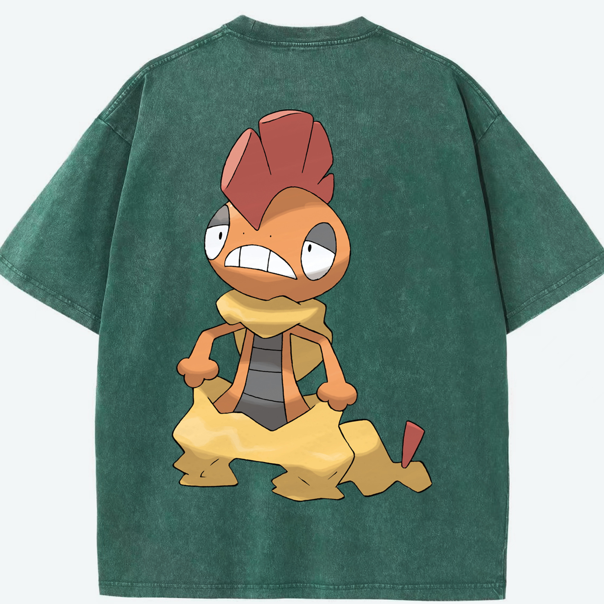 （画像用） ポケットモンスター Pokémon 綿100% ヴィンテージ風 半袖Tシャツ（背面プリント）